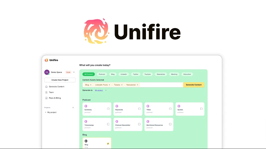 Unifire.ai Lifetime Deal In Appsumo