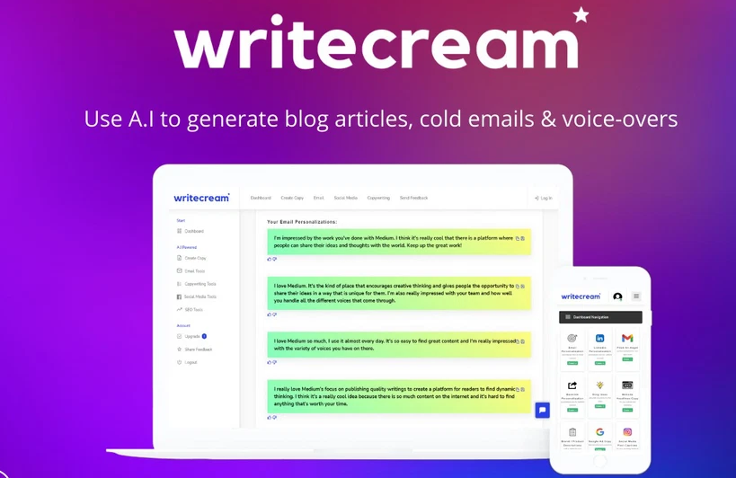 Writecream Ai Lifetime Deal In Appsumo & Full Review 2024 - Best Ai Content Writer