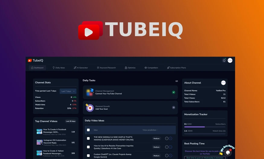 TubeIQ Lifetime Deal